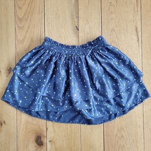 Gap Kids Tiered Skirt navy blue girls size M (8)